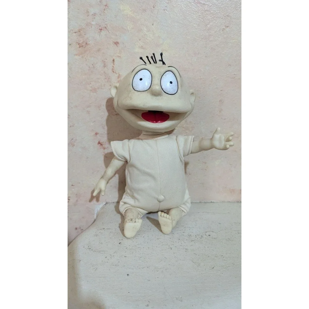 Vintage 1997 Mattel Tommy Pickles Rugrats Doll baby‎ makes sound  11
